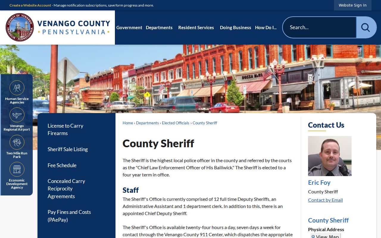 Venango County sheriff's office